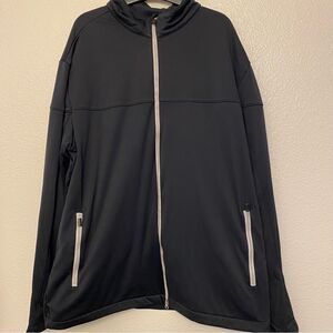 Nike Golf mens therma fit black fleece lined full zip black Y2K jacket XL